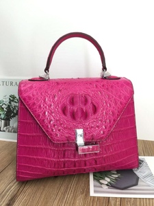 Nouveau sac à bandoulière en cuir de crocodile véritable imperméable pour femmes avec rabat, sacs à main tendance - Product Image 1