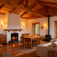 Maison en bois Maison en bois massif Personnalisable Maison préfabriquée moderne en bois de pin naturel