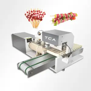 TCA automatic small skewer meat cube kebab skewer bbq stick string machine automatic meat skewer machine