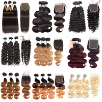 Body Wave péruvien échantillon gratuit, paquets de cheveux humains vierges indiens, cambodtiens brésiliens crus avec Lace frontal Hd