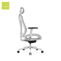 Chaise de bureau pivotante confortable et abordable en gros, chaise de bureau moderne et colorée en tissu maillé ergonomique