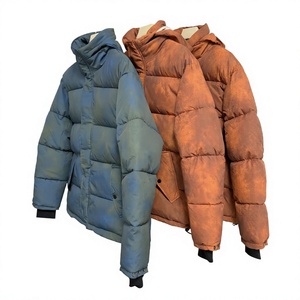 Men's Hooded Down <b>Coat</b> Winter Parka Custom Embroidered Logo Casual Outdoor Jacket - Product Image 2