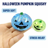 Jouets Squishy Needohs Pailletés Halloween Super Doux à Remontée Lente Anti-Stress Fidget 12 Pièces Boîte de Présentation Jouets Squishy Dumplings