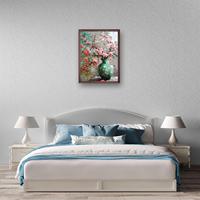 Huijie Vente en gros Kit de peinture par numéros DIY à haute couverture, motifs floraux, sans cadre, en acrylique, avec toile