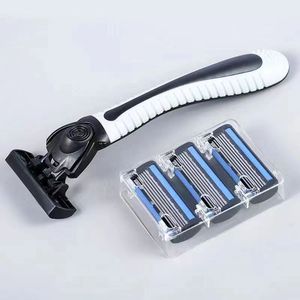 Manual Razor 6 Blade Stainless Steel For Body Leg Underarm Hair Removal Plastic Handle - Product Image 5
