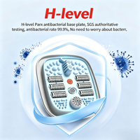 Masseur de pieds électrique portable de haute qualité avec thermostat pliable, affichage numérique, bain de pieds pour la relaxation