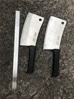 Özelleştirme yüksek kaliteli alman yüksek karbon paslanmaz çelik chopper mutfak bıçağı ile siyah pakka ahşap saplı
