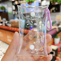 Sac de rangement transparent pour boîte mystère, étui de présentation Pop Mart en PVC, mini porte-monnaie, sac de présentation pour badges