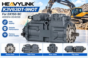 ปั๊มไฮดรอลิก K3V63DT-9NOT สำหรับรถขุด ปั๊มมอเตอร์ขับเคลื่อนสุดท้าย รุ่น 400914-00405B สำหรับ DX150-9C อะไหล่เครื่องจักรก่อสร้าง - Product Image 3