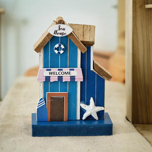 Mini Casa de Madera 3D de Estilo <span class=keywords><strong>Náutico</strong></span> Vintage - Adorno para el Hogar, Decoración de Pared, Decoración Navideña y Decoración de Cafetería - Product Image 5