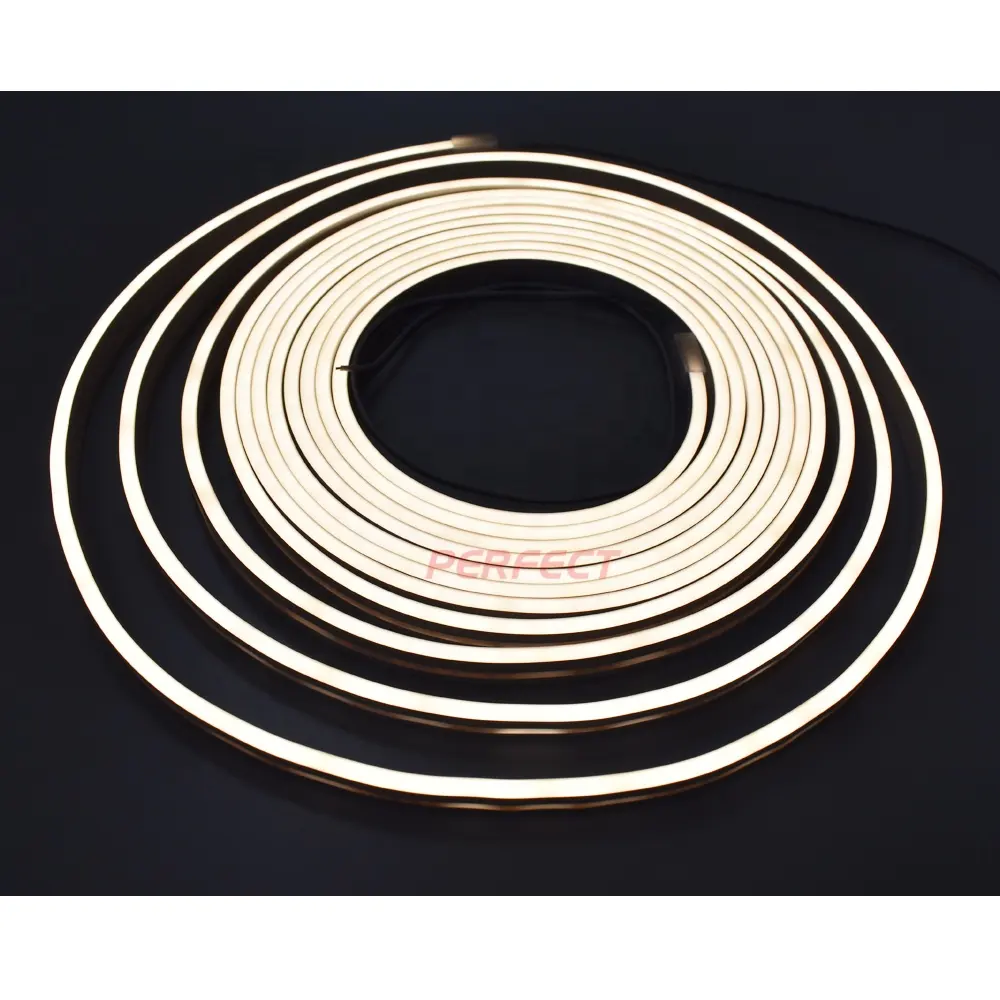 Lampu Neon Warna Tunggal LED, Strip Lampu Terhubung Dekoratif Natal Fleksibel 4*10MM/6*12MM