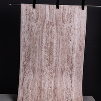 Revêtement mural en pierre de travertin flexible, anti-UV, carrelage artificiel, largement utilisé pour les mosquées, les piliers courbes et les murs intérieurs d'hôtels