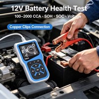 Probador y Analizador de Baterías de Auto de 12V, SOH SOC, para Diagnóstico de Salud de Baterías Automotrices, 52MA-80MA