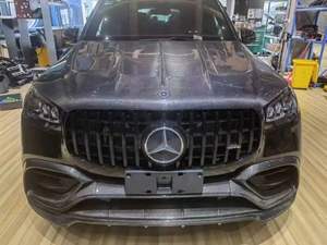Kit <span class=keywords><strong>de</strong></span> carrocería estilo LD para Mercedes-Benz GLS63 AMG 2021: Labio delantero, embellecedor <span class=keywords><strong>de</strong></span> <span class=keywords><strong>rueda</strong></span>, difusor trasero, alerón superior y capó. - Product Image 5