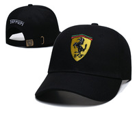 Casquettes de baseball 6 panneaux unisexes F1 Ferrari Team, sportives, 100% coton, ajustables et respirantes