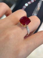Bague de Fiançailles et de Mariage Classique à 4 Griffes pour Femme, Creuse, en Or 14K, avec Diamant de Laboratoire Taille Princesse – Cadeau Idéal