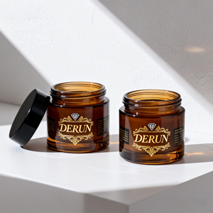 5G 15G 30G Chất Lượng Cao Mỹ Phẩm <span class=keywords><strong>Container</strong></span> Mặt Kem Chai Lọ Thủy Tinh Mắt Kem Chai Jar Với Vàng Capwith Nhựa Màu Đen Nắp - Product Image 4