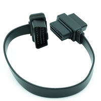 Cable OBD J1962 Cable adaptador OBD plano de 16 pines macho a hembra tipo T 30 CM