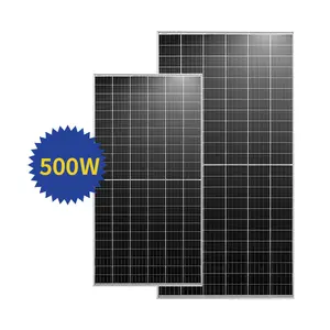 Bifacial พลังงานแสงอาทิตย์โมดูล400W 450W 460W 500W 550W 600W 9bb PV โมดูลโมโนครึ่งโทรศัพท์มือถือพลังงานแสงอาทิตย์ Bifacial Jinko แผงพลังงานแสงอาทิตย์