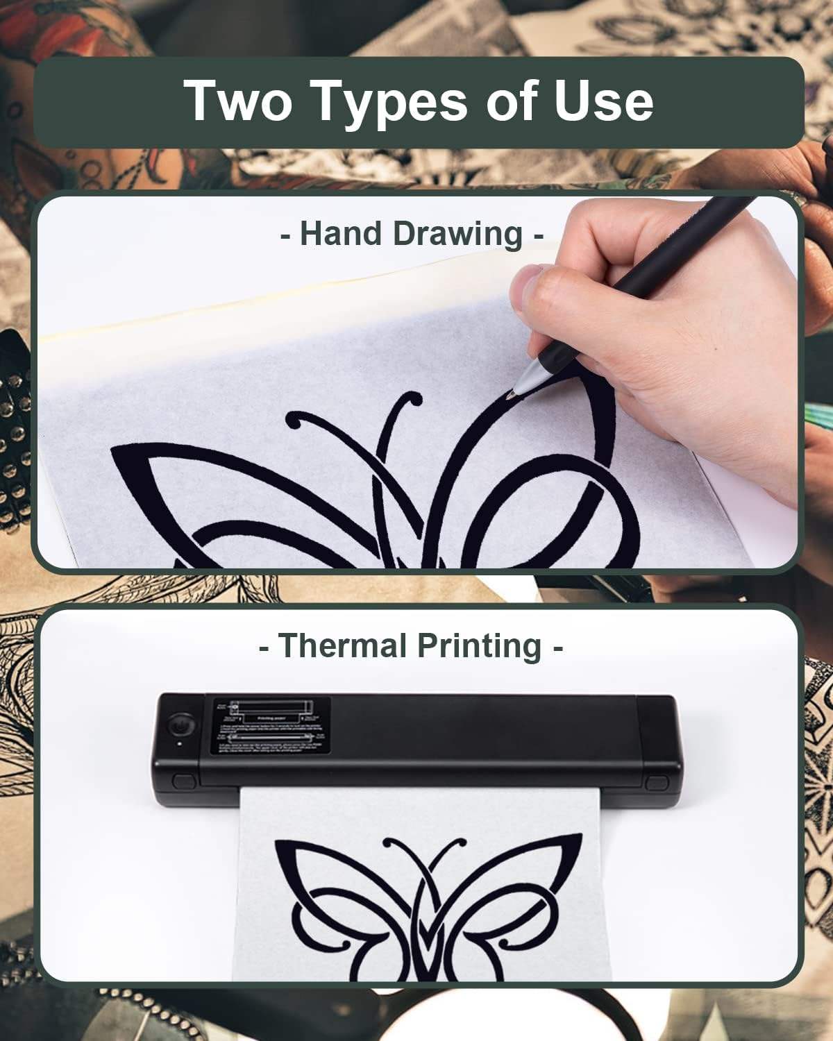 Carta Transfer Per Tatuaggi 40 Fogli A4 - Carta Stencil 4 Strati Per Tatuatori Professionisti - Foto 4