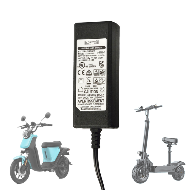 42V 2A 4A ul Ce 5521 5525 Electric Bike Solar Charger 42v 10s Liion 36V 42v 2a Lithium Battery Charger