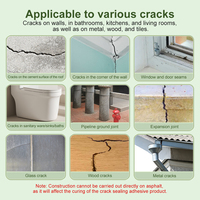 Scellant de réparation de fissures en béton TOBS en polyuréthane, auto-nivelant, à séchage rapide, imperméable, résistant aux intempéries, pour la construction
