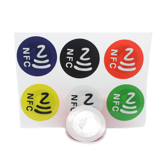 Dia 30mm Printable NFC Sticker 13.56MHZ HF RFID Label Phone Sticker NFC Keyfob Tags Access Control for Apartment Community