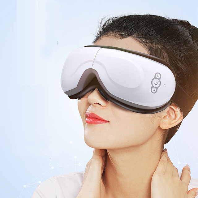 Smart Electric Eye Massager with 4D Eyes Music Massage Heating Anti-Wrinkle & Sleep Features Airbag Vibration Eye Care Device