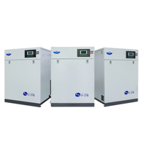 15kW 20HP petit moteur électrique silencieux à entraînement par courroie 80 gallons 300l litre comprimé automatique sans huile onduleur compresseur d'air à défilement