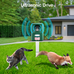 Répulsif antiparasitaire à ultrasons à énergie solaire sonique étanche pour la maison <span class=keywords><strong>jardin</strong></span> oiseau animal extérieur ferme pelouse <span class=keywords><strong>été</strong></span> printemps automne - Product Image 2
