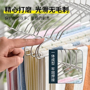 Percha para Ropa de Acero Inoxidable Reforzado Jinxian, Rectangular, Antideslizante, Resistente al Óxido, Tipo Gancho para Uso Doméstico - Product Image 2