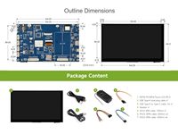 AISMARTGOO Waveshare ESP32-P4 Papan Pengembangan Layar Sentuh 7 inci, Berbasis Chip ESP32-P4 dan ESP32-C6 1024*600