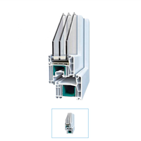 Extrusion de PVC UPVC blanc/CUS étanche porte et fenêtre fabricants de profilés en plastique