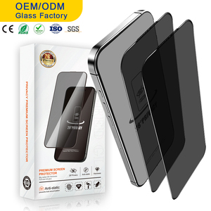 Protector de Pantalla de Vidrio Templado Antiestático ESD de Fábrica con Privacidad de 28 Grados y Anti-Espionaje para iPhone 14 15 16 17 Pro Max Xr Xs - Product Image 1