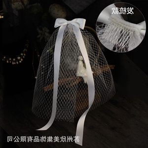 Xinmeiji V664 fábrica al por mayor estilo bosque Retro, lazo de cinta blanco súper etéreo, velo de <span class=keywords><strong>novia</strong></span> Popular para registro de matrimonio - Product Image 6