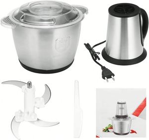 Picadora de Carne Eléctrica Multifuncional, Herramienta de Cocina de Acero Inoxidable, Capacidad de 2L/3L, Motor de Cobre Puro 5425, de Alta Potencia para el Hogar - Product Image 5
