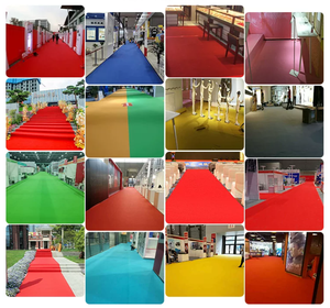 Tapis de couloir en polyester floqué épais de 4-5 mm, doux, imprimé, antidérapant, réutilisable, pour la décoration des halls d'hôtel, des salles de banquet et des couloirs - Product Image 5