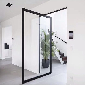 Puerta giratoria de aluminio para escaparates de tiendas de ropa con cerradura, fabricada por un fabricante de puertas giratorias. - Product Image 3