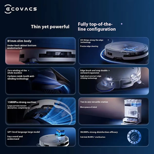 หุ่นยนต์กวาดบ้าน Ecovacs T50 PRO แบบ USB พร้อมระบบทำความสะอาดอัตโนมัติอัจฉริยะ  รวมฟังก์ชั่นล้างและดูดฝุ่น เหมาะสำหรับใช้ในบ้านและโรงแรม - Product Image 5