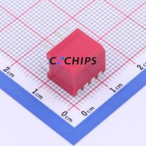 BP04LR DIP Switch Through hole Component (THT) Switch Single Pole Single Throw 4 2.54mm 25mA - Product Image 2