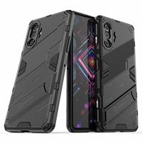 Couverture arrière de téléphone de luxe pour Xiaomi Redmi K40 Gaming Punk Armor Coque de téléphone anti-chute antichoc avec support