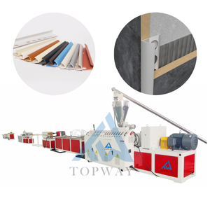 Ligne de production de perles <span class=keywords><strong>d</strong></span>'arrêt de plâtre <span class=keywords><strong>d</strong></span>'angle pour cloisons sèches en PVC Machine de fabrication de protecteur de garniture de bord plat dur en plastique - Product Image 1
