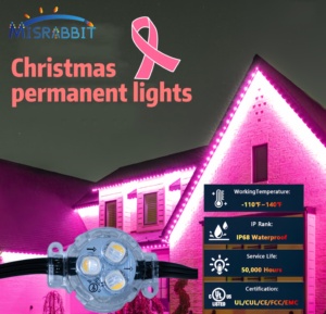 Misrabbit Customizável RGB/RGBW IP68 <span class=keywords><strong>LED</strong></span> Luz <span class=keywords><strong>Pixel</strong></span> Display Box Alumínio Faixa Outdoor Permanente Natal Luz Sem Fio - Product Image 4