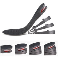 Semelle Grandissante Orthopédique à 4 Couches avec Coussin d'Air, Kit de Rehausse de Talon pour Chaussures, Rehausseurs de Semelles Intérieures pour Hommes et Femmes