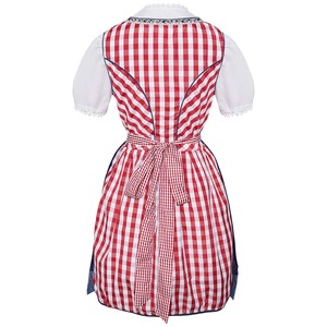 Costume de serveuse de <span class=keywords><strong>bar</strong></span> à l'écosaisse écossaise rouge pour femmes, pour fête à thème, festival de la bière allemand, cosplay de serveuse de bière <span class=keywords><strong>TRAD</strong></span>-006 - Product Image 6