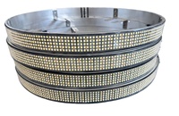Kit d'éclairage LED blanc pour jantes, 4 pièces, 5 rangées, pour roues de 17 pouces, 4300LM, 1240 2835 LED, 12-13.8V, IP67, éclairage extérieur décoratif