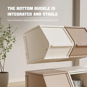 Children's Room Plastic Toy Box with Lid Stackable <strong>Storage</strong> Bins for Living Room and Bedroom <strong>Organization</strong> - Product Image 5