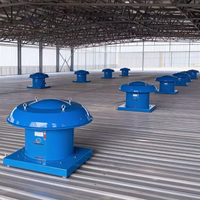 Ventilateur d'extraction axial anti-corrosion à grand débit d'air pour toit en forme de champignon, étanche, pour usine, ferme, entrepôt, refroidissement et extraction d'air