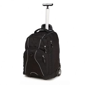 BSCI Travel duffel bag with <b>wheels</b> for carry-on suitcase luggage, overnight two-wheeled rolling <b>backpack</b> - Product Image 2