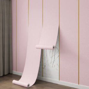 Beige rayé moulage <span class=keywords><strong>papier</strong></span> peint <span class=keywords><strong>papier</strong></span> plantes fleurs elle croit qu'elle pourrait imperméable 3d auto-adhésif Stickers muraux - Product Image 6